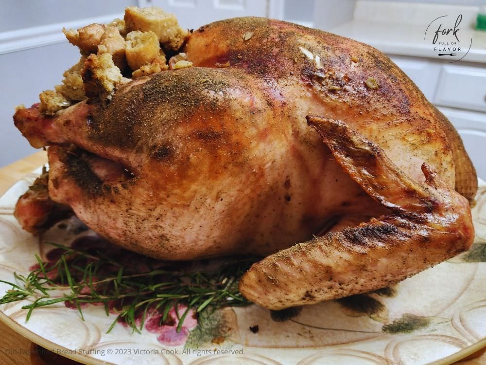 Thanksgiving Turkey with Old-Fashioned Bread Stuffing