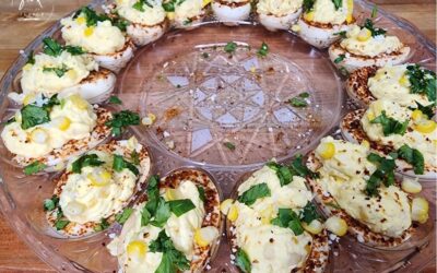 Mexican Street Corn Deviled Eggs