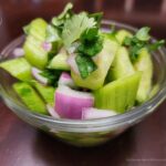 A bowl of Thai Cucumber Salad